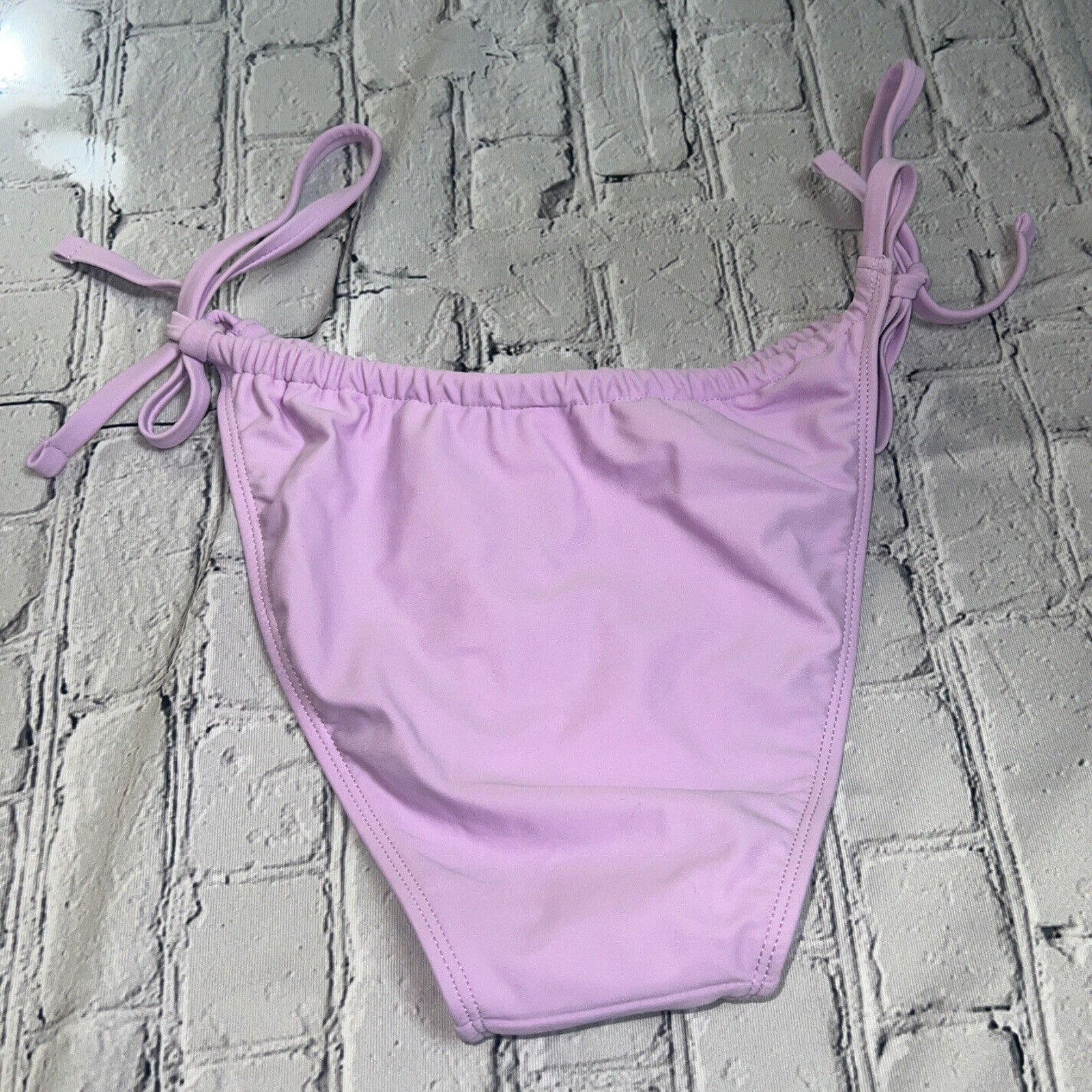 Xhilaration Tie Sides Adjustable Bikini Swimwear Bottom Lavender Women's L Nwot — image 4 of 5